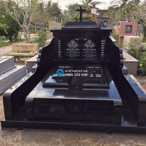 Mộ đá hoa cương đẹp MĐ-04