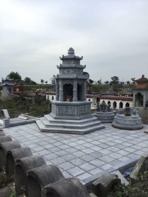 Mẫu Mộ lục lăng ba mái ba cấp bậc