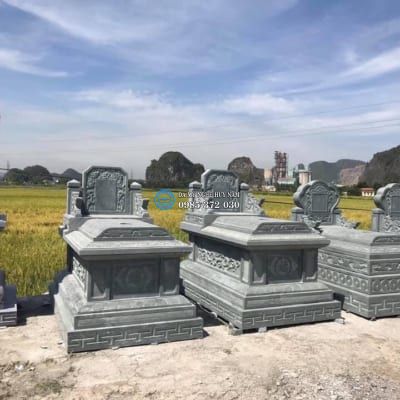 Mộ đá Tam Sơn - Mẫu mộ đá đơn giản nhưng cực đẹp 2 mộ đá tam sơn, mộ bành đá đẹp, mẫu mộ đá đẹp nhất