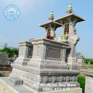 Mộ đá đôi một mái bạt băm cao cấp phong cách mới 6 Loại đá dùng để chế tác mộ đá một mái đẹp