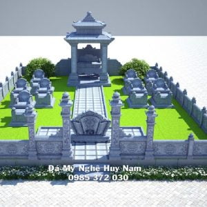 Hình vẽ Phối cảnh 3D khu lăng mộ