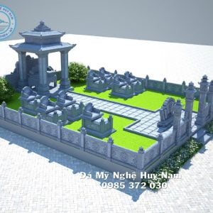 Bản vẽ phối cảnh khu lăng mộ đá, Phối cảnh 3D Khu lăng mộ đá đẹp tại Thanh Hóa