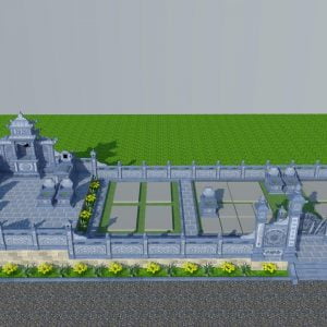 Bản vẽ phối cảnh khu lăng mộ gia đình anh Hải - Hà Tĩnh Bản vẽ phối cảnh khu lăng mộ gia đình anh Hải - Hà Tĩnh
