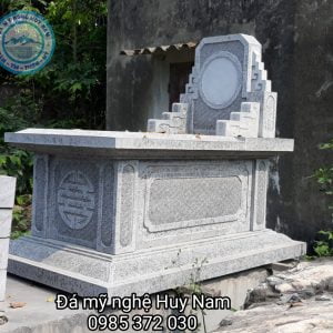 Mộ đá không mái bạt băm ĐẸP MĐ-01