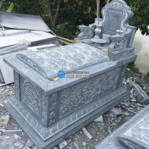Mộ đá không mái MĐ-02 - mộ đá đẹp Huy Nam