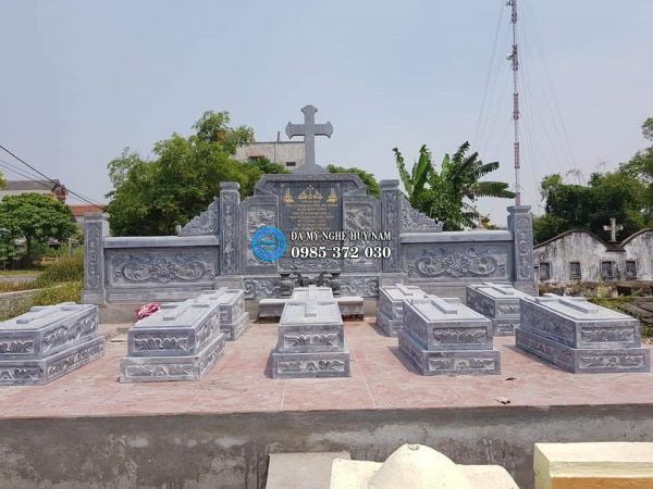 Mộ đá công giáo, mộ đạo đá, Mo da cong giao DEP - Mau mo da dep Huy Nam