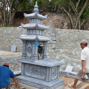 Mộ đá 3 mái MĐ-068 Mộ đá 3 mái MĐ-068