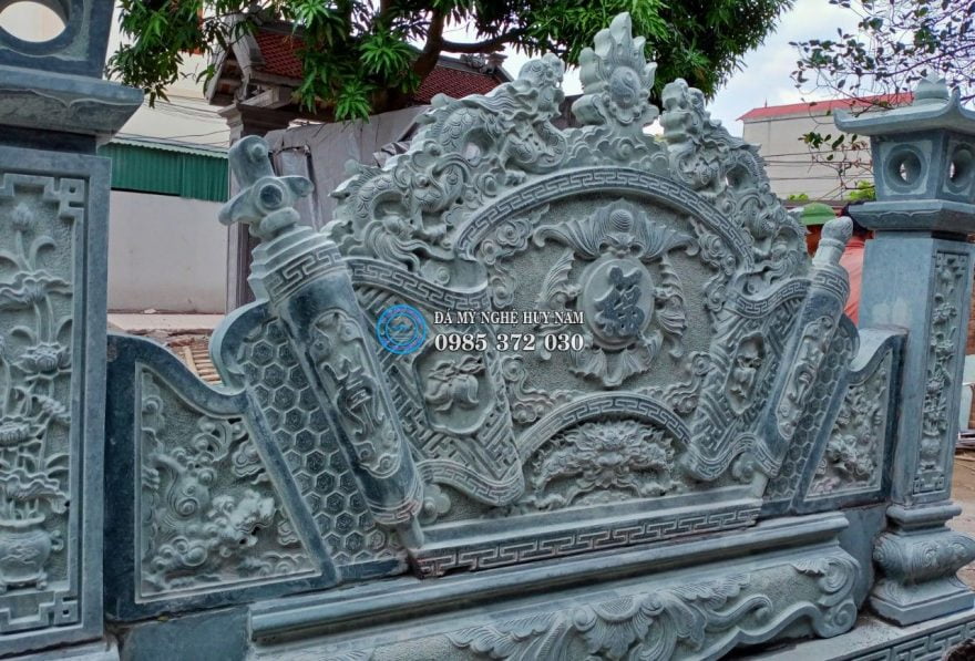 Điểm danh 1 số hạng mục đá quan trọng trong xây dựng nhà thờ họ 5 Cận cảnh cuốn thư đá đẹp nhà thờ họ Nguyễn Quý tại Hưng Yên