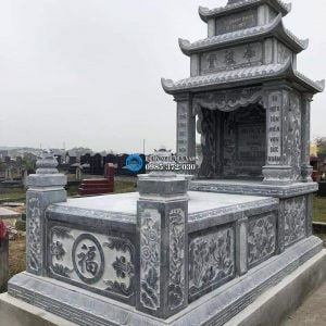 Mộ đá 3 mái MĐ-066 Mộ đá 3 mái MĐ-066