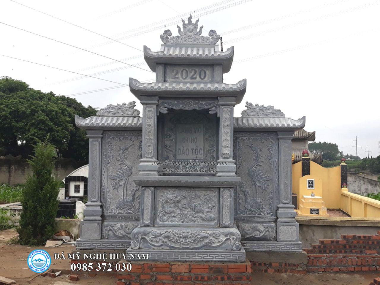 Tổng hợp 89 Mẫu mộ đá đẹp, Lăng mộ đá cao cấp được khách hàng ưa chuộng nhất năm 2021 53 Lăng cánh đá 2 đao, lăng mộ đá đẹp, lang mo da, lang tho da, mộ đá đẹp