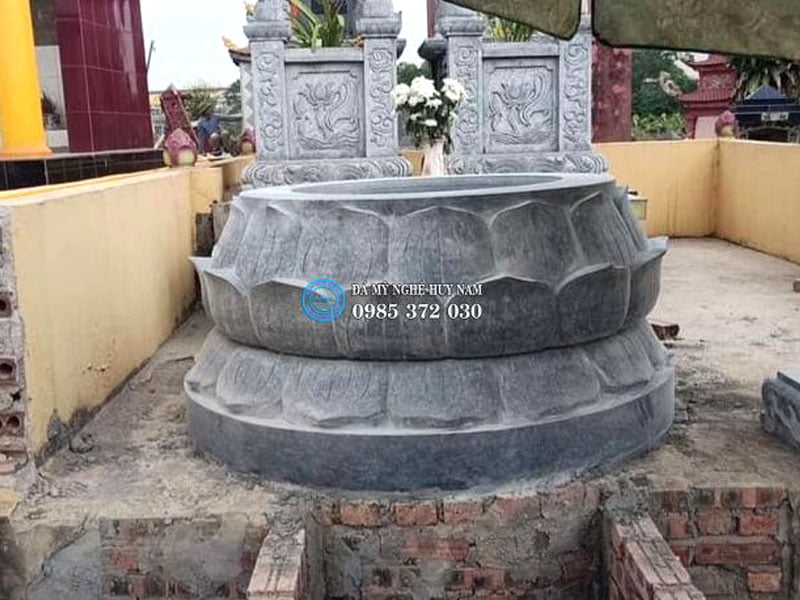 Tổng hợp 89 Mẫu mộ đá đẹp, Lăng mộ đá cao cấp được khách hàng ưa chuộng nhất năm 2021 29 Mộ tròn đá hoa sen, mộ đá tròn hình bông sen, Mộ tròn đá, mộ đá tròn
