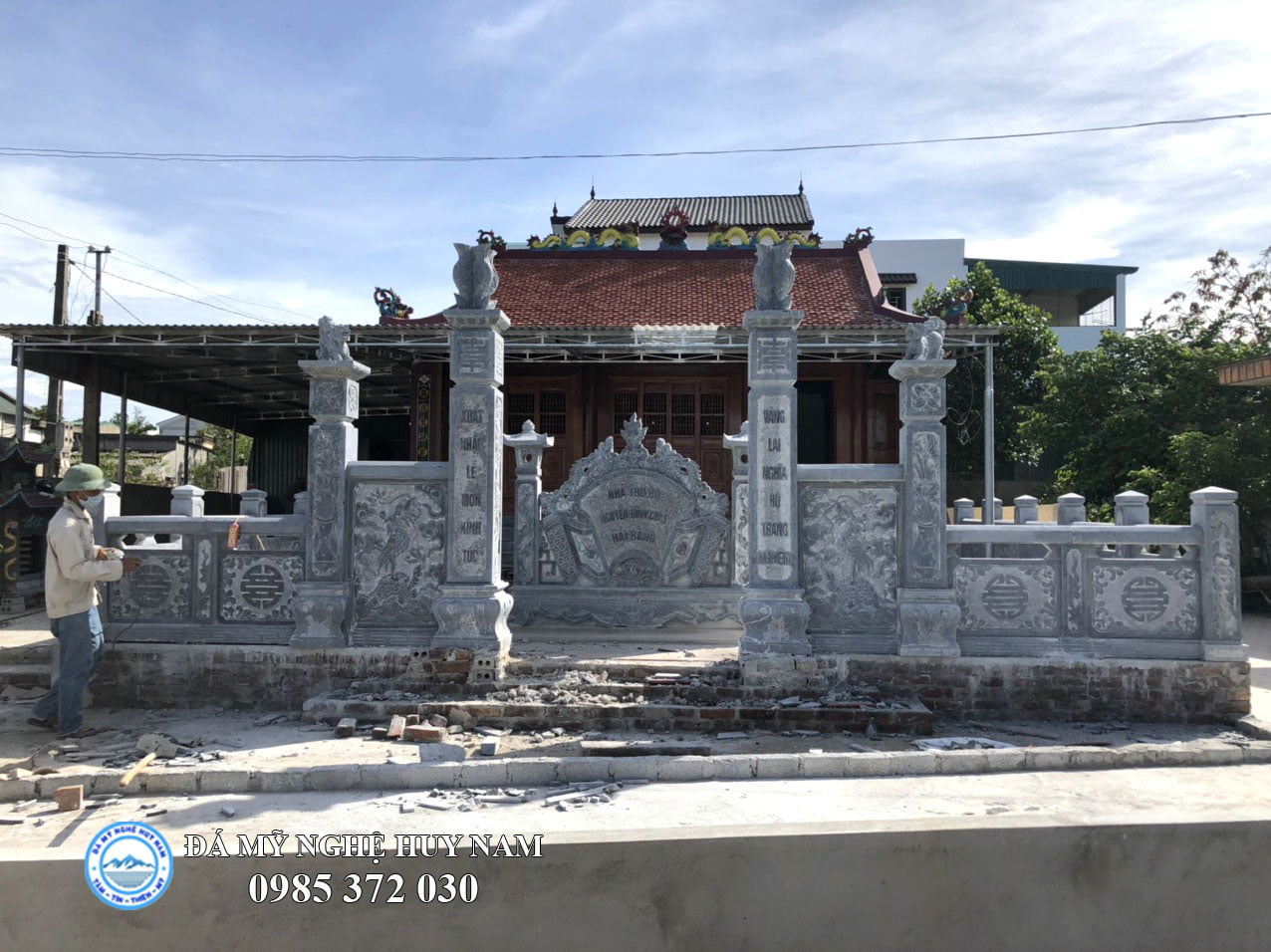 Mẫu cổng đá đẹp nhất 2022! Tất cả những điều cần biết về cổng đá 18 Cổng đá đẹp cho Đình, Miếu. Cổng Đình