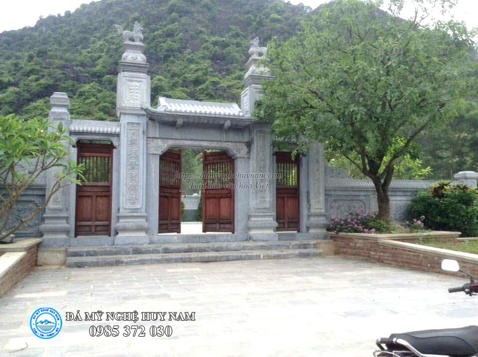 Cổng đá đẹp cho đình chùa, cổng đá tam quan