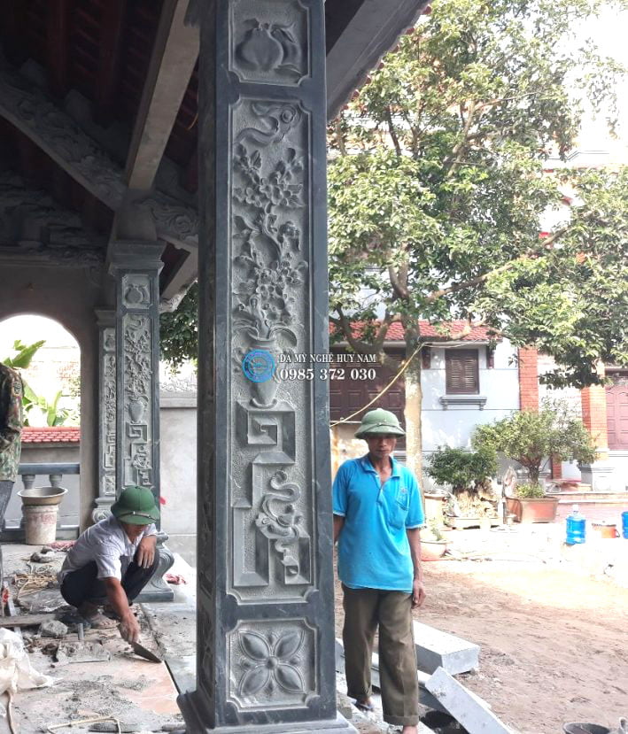 Điểm danh 1 số hạng mục đá quan trọng trong xây dựng nhà thờ họ 7 Nhà thờ họ,Cột đá nhà thờ, cột hiên nhà thờ chạm hoa ma