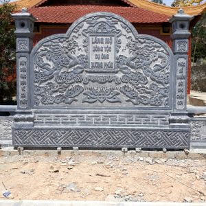Mẫu Cuốn thư lăng thờ đá CT-06 Mẫu Cuốn thư lăng thờ đá CT-06