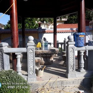 Lan can con tiện cho Lầu lục giác, Lan can đá, lan can con tiện đá, Nhà thờ họ