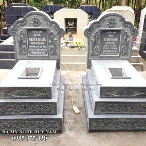 Mẫu mộ đá đẹp, mộ cao cấp huy nam, mộ tam cấp