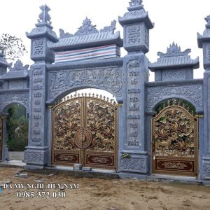 cổng tam quan đá đẹp 11, cổng đá tam quan, cổng làng, cổng đình, cổng chùa
