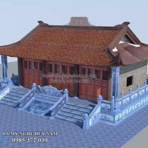 Phối cảnh 3D Nhà thờ họ PC-005