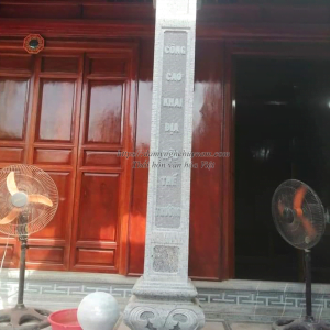 Cột đá vuông-Cột hiên nhà thờ họ CĐ-009 Cột đá vuông-Cột hiên nhà thờ họ CĐ-009