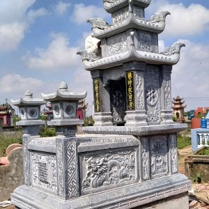 Mộ đá ba đao lá - Mộ đá đài loan MĐ-083 Mộ đá ba đao lá - Mộ đá đài loan MĐ-083
