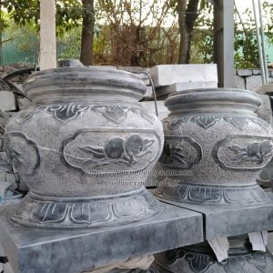 Tảng bồng đá - Chân cột đá nhà thờ CT-004 Tảng bồng đá - Chân cột đá nhà thờ CT-004