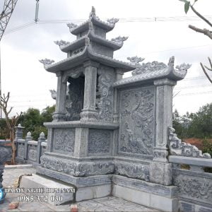 Hình ảnh Lăng thờ đá đẹp chụp tại góc độ nghiêng