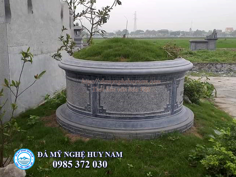 Các mẫu mộ đá giá rẻ tại Ninh Bình 1 Mẫu mộ tròn giá rẻ mộ đá đơn giản đẹp