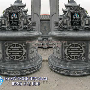 Mẫu mộ đá tròn đẹp