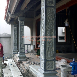 cột đá vuông, CỘT HIÊN ĐÁ NHÀ THỜ - MẪU CỘT VUÔNG ĐÁ XANH RÊU