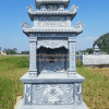 Lăng mộ đá đơn ba đao lá MĐ-102
