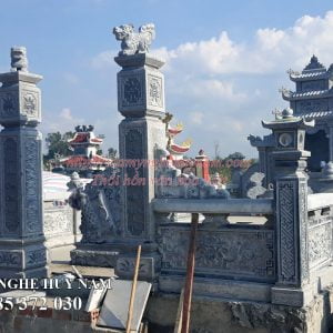 Lắp đặt khu lăng mộ đá bạt băm cao cấp tại Ba Đồn - Quảng Bình 18 Khu lăng mộ gia đình đẹp băm bạt cao cấp tại Quảng Bình