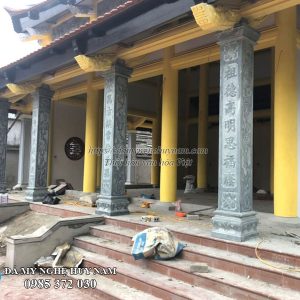 Cột hiên đá cho từ đường, nhà thờ họ CĐ-012 Cột hiên đá cho từ đường, nhà thờ họ CĐ-012