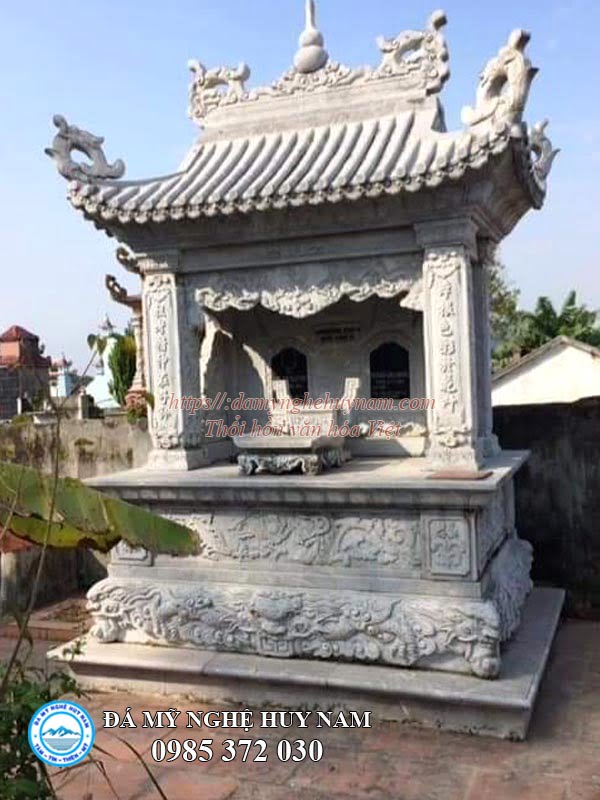 Thế đất đặt mộ đẹp - Cách chọn thế đất xây mộ chuẩn phong thủy 2 lăng mộ đá đơn, lăng mộ đá đẹp