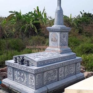 Mẫu mộ đạo, mộ công giáo đá MĐ-109