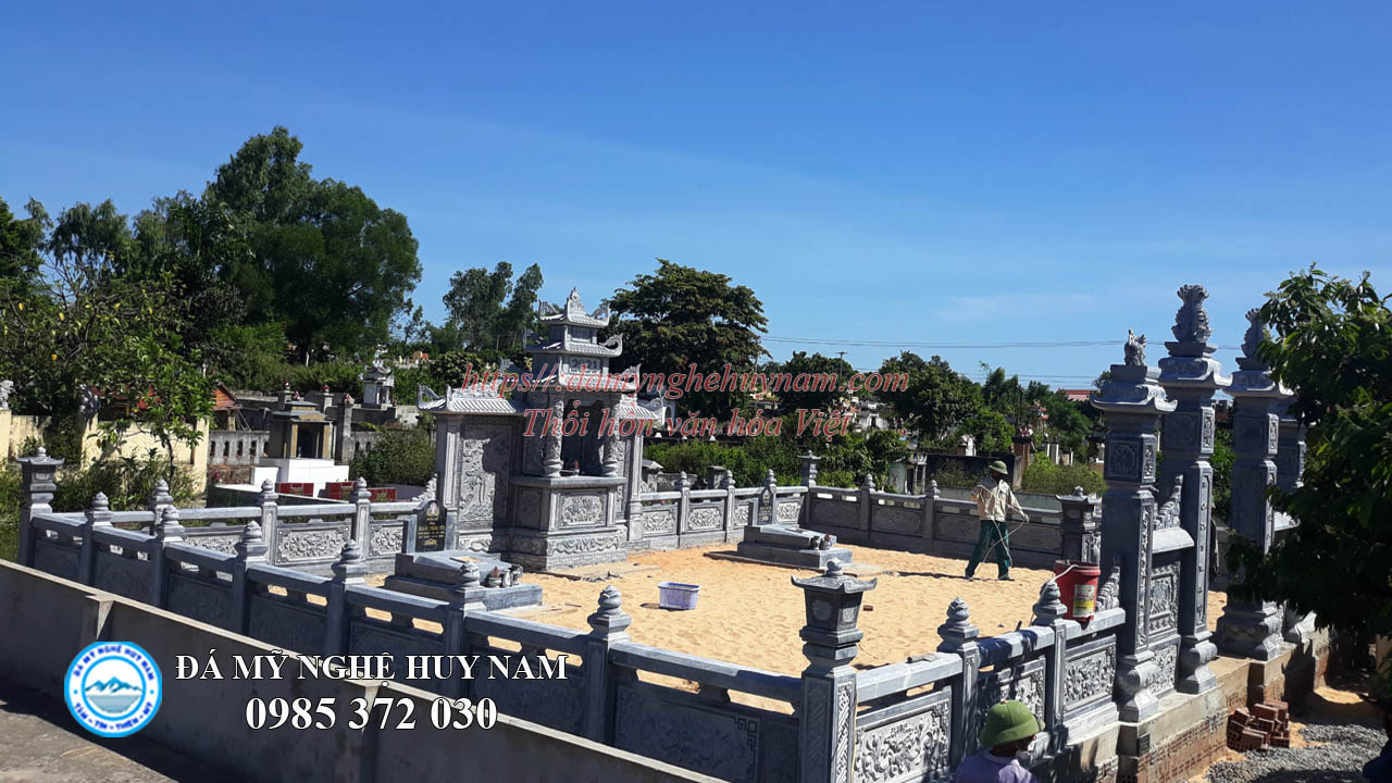 Công trình lắp đặt Khu lăng mộ đá đẹp tại Quảng Bình