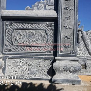 Chi tiết hoa văn Cổng đá tứ trụ