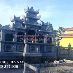 Hoàn thành lắp đặt khu lăng mộ đá đẹp cho họ Hồ - Chi 1 tại Hoàng Mai, Nghệ An 5 lắp đặt lăng cánh mộ đá đẹp tại Nghệ An