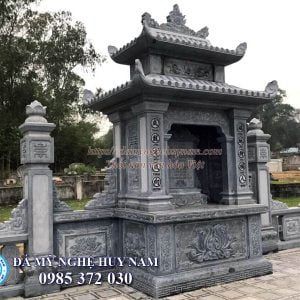 Mẫu lăng thờ đá đơn hai mái MĐ-116 Mẫu lăng thờ đá đơn hai mái MĐ-116