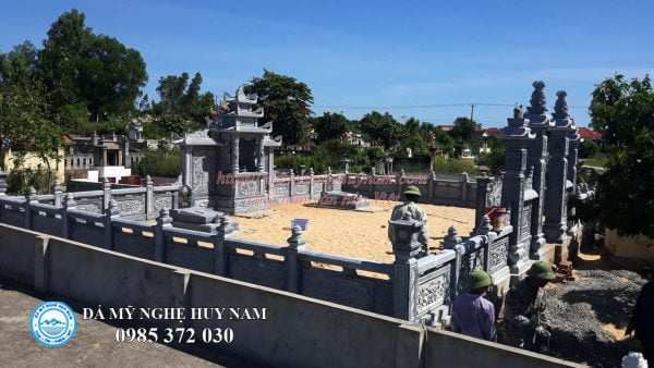 Tổng thế Khu lăng mộ đá 125m2 tại Quảng Bình