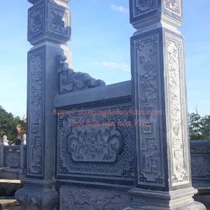 Hoàn thành lắp đặt khu lăng mộ đá đẹp cho họ Hồ - Chi 1 tại Hoàng Mai, Nghệ An 11 cổng đá đẹp cho khu lăng mộ đá Nghệ An
