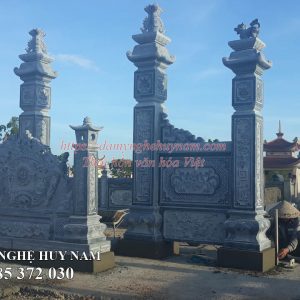 Hoàn thành lắp đặt khu lăng mộ đá đẹp cho họ Hồ - Chi 1 tại Hoàng Mai, Nghệ An 6 cuốn thư đá, Khu lăng mộ đá tại nghệ an