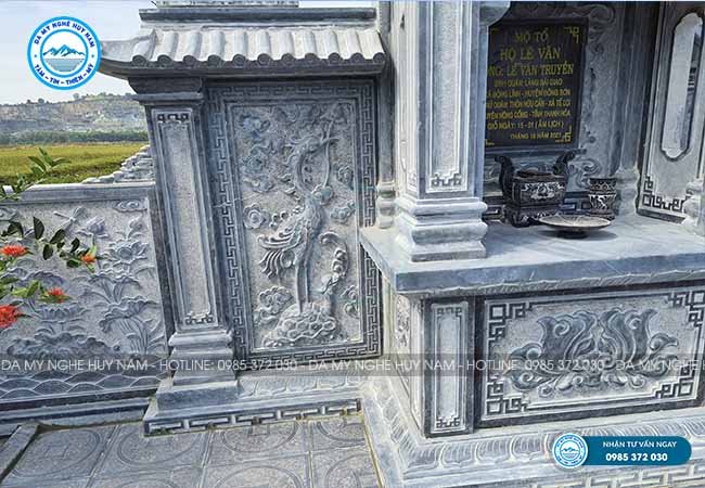 Lắp đặt Khu lăng mộ đá chi họ Lê Văn tại xã Tế Lợi, Nông Cống, Thanh Hoá 16 khu lang mo 18