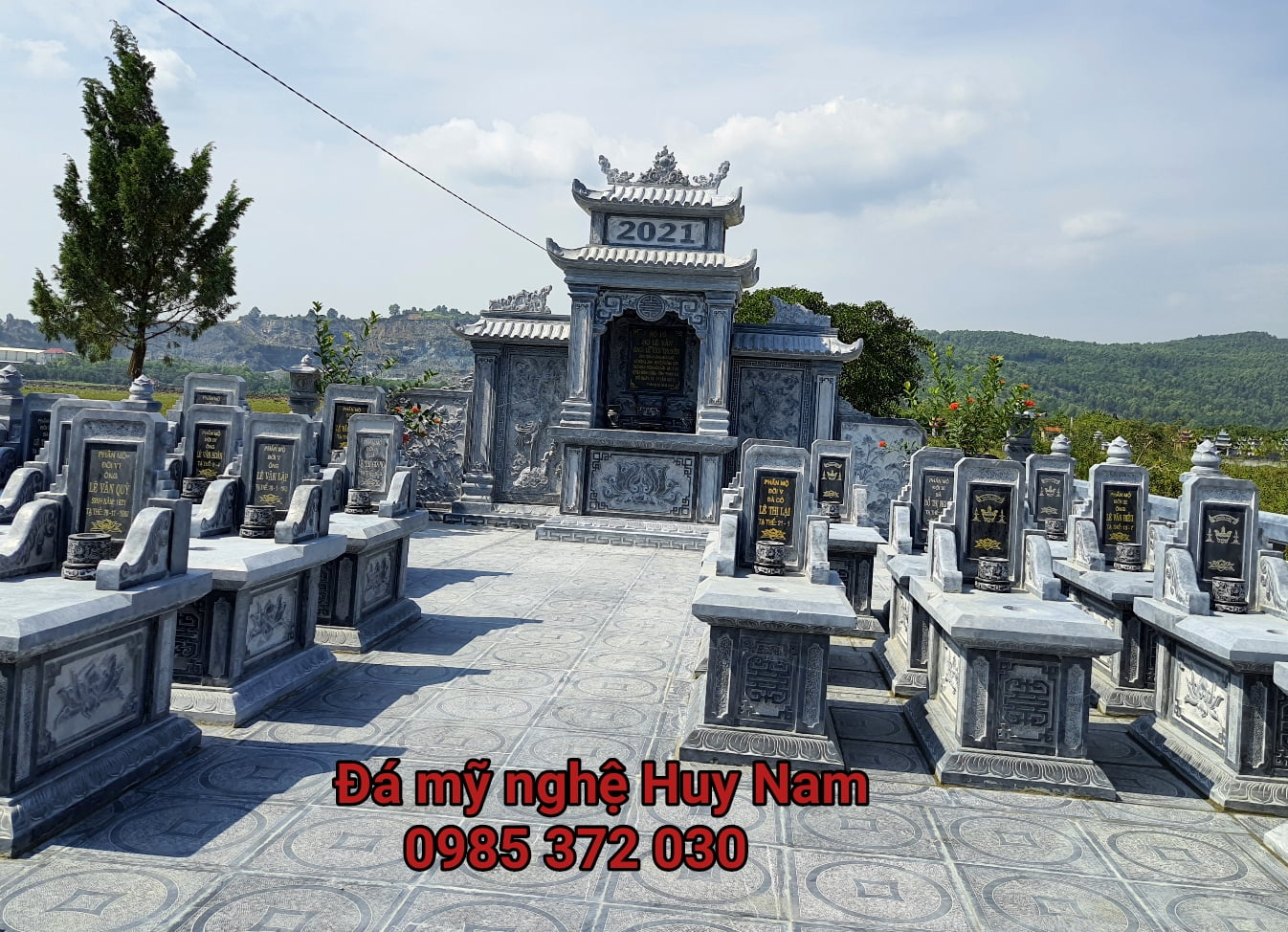 Lắp đặt Khu lăng mộ đá chi họ Lê Văn tại xã Tế Lợi, Nông Cống, Thanh Hoá 2 lăng mộ đá