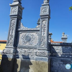Lắp đặt khu lăng mộ đá đẹp cho chi họ Đậu tại xã Diễn Tháp - Diễn Châu - Nghệ An 18 chất liệu đá xanh chắc chắn, bền đẹp