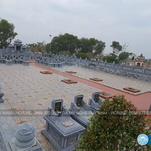 Dự án thi công lắp đặt khu lăng mộ đá đẹp cho chi họ ĐẬU XUÂN TOAN tại Diễn Châu, Nghệ An