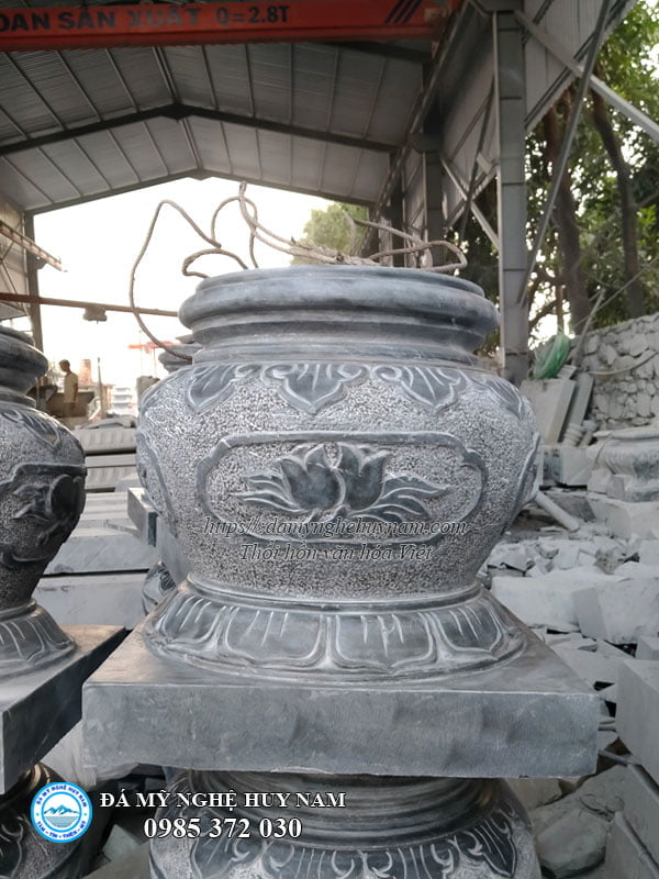 Đồ đá mỹ nghệ bằng đá - Đá Mỹ nghệ Huy Nam 2022 113 Tang chan cot tang bong da chan cot go nha tho ho