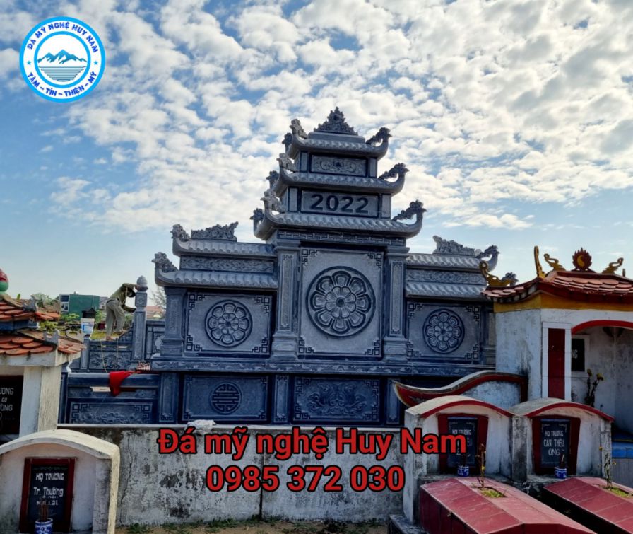 Công trình lắp đặt khu lăng mộ đá gia đình anh Nguyễn Tiến Lực tại xã Cẩm Nhượng - Cẩm Xuyên - Hà Tĩnh tháng 5/2022 10 khu lang mo da gia dinh anh Nguyen Luc 11