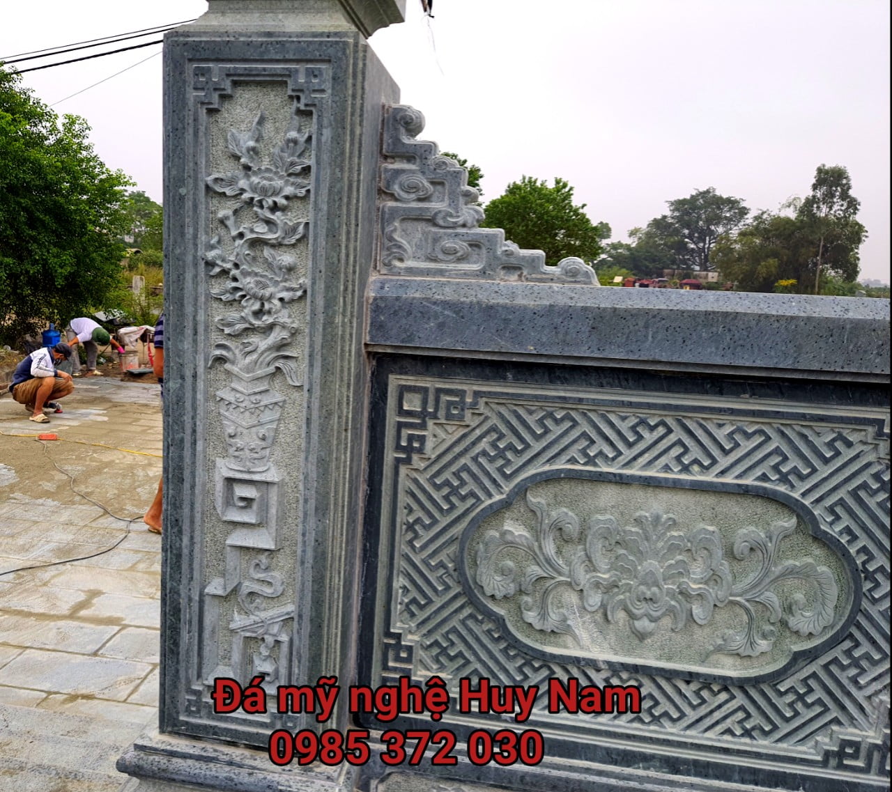 Đồ đá mỹ nghệ bằng đá - Đá Mỹ nghệ Huy Nam 2022 99 lan can da da my nghe Huy Nam 11