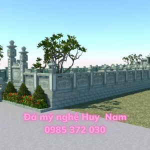 Bản vẽ thiết kế phối cảnh 3D khuôn viên khu lăng mộ diện tích 202m2 gia đình anh Toàn tại Nam Trực , Nam Định 3 hiet ke phoi 3d khu vien khu lang mo dien tich 202m2 KT 87x26m gia dinh anh Toan tai Nam Truc Nam Dinh 4